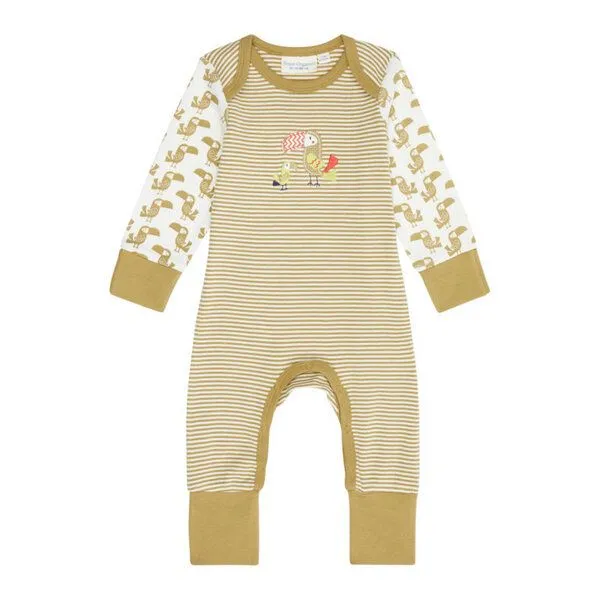 Sense Organics sense-organics Baby Schlafanzug *Tukan* in 2 Farben Gots & Fairtrade | Sense Organics, Olive, – Produktbild 1 von 1