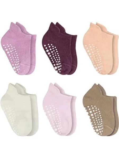 bistyle bistyle Sneakersocken ABS 6 Paar für Babys Jungen und Mädchen Babysocken Kurzsocken, Rosa, – Produktbild 1 von 3