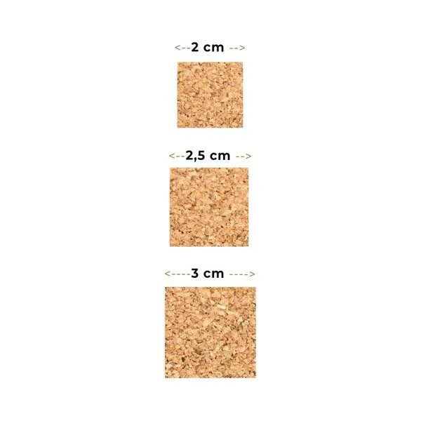 Kork-Deko Kork-Deko Stuhlgleiter | Bodenschutz | aus KORK | QUADRATISCH | 45er Pack – Produktbild 4 von 4