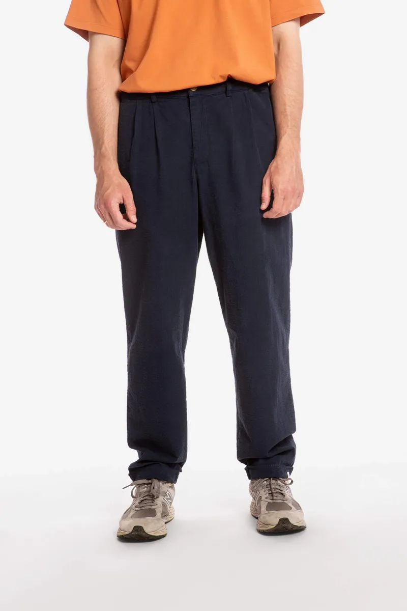 MATONA MATONA Herren vegan Hose Seersucker Navy, Extra dunkelblau, – Produktbild 2 von 2