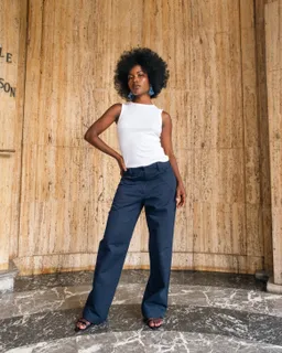 Lucid Collective Lucid Collective Damen vegan Hose Flow Navy – Produktbild 1 von 1