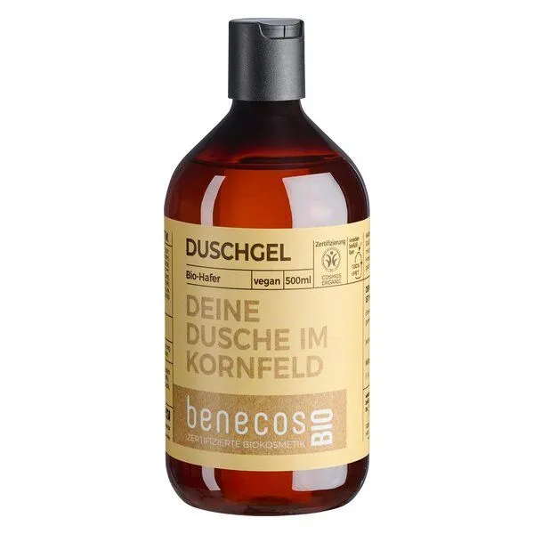 Benecos benecosBIO - Duschgel BIOHafer - DEINE DUSCHE IM KORNFELD – vegan - rPET – Produktbild 1 von 2
