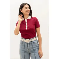 Clotsy Clotsy Damen vegan Hemd Navigli Kirsche Rot – Produktbild 1 von 1