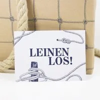 Bow & Hummingbird Bow & Hummingbird Postkarte Leinen los! – Produktbild 1 von 1