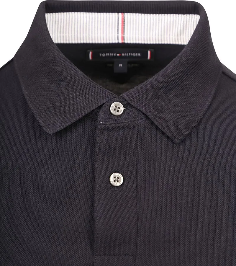 Tommy Hilfiger Tommy Hilfiger Langarm Poloshirt Dunkelblau - Größe XXL, Dunkelblau, – Produktbild 4 von 5