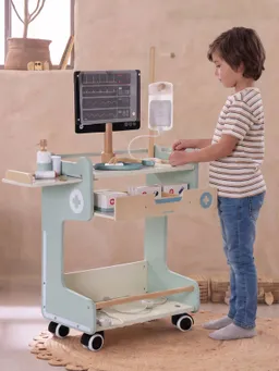 Vertbaudet Vertbaudet Medizinische Arztstation mit Monitor aus Holz FSC® Kinder – Produktbild 1 von 1