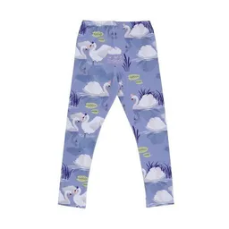 Walkiddy Kinder Leggings GOTS zertifiziert Bio-Baumwolle, Lila, Wolken-Muster, Walkiddy – Produktbild 1 von 1