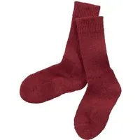 hirsch natur Kindersocken Bio-Schurwolle Plüsch melange-rot Gr.21-22 – Produktbild 1 von 1