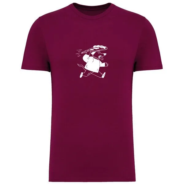 Greenspired Greenspired Basic Bio T-Shirt Pizzadog Nr. 4 ( 155g/m² XXS - 5 XL, Lila, – Produktbild 1 von 1