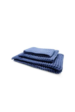 thies thies unisex vegan Washi Matou Waffelhandtuch Neri Marineblau – Produktbild 1 von 1