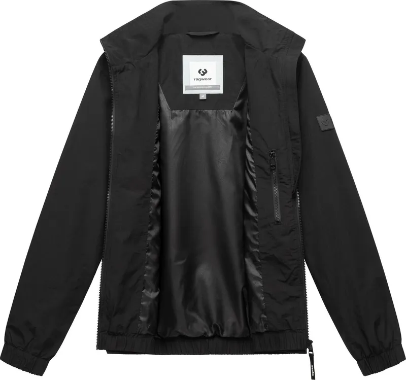ragwear ragwear Outdoorjacke Holdeon Stylische Herren Übergangsjacke aus Ripstop-Material, Schwarz, – Produktbild 1 von 4