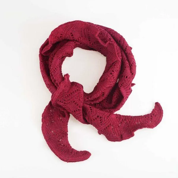 Invero Invero kleiner Merino Schal Daisy, Himbeer, – Produktbild 1 von 2