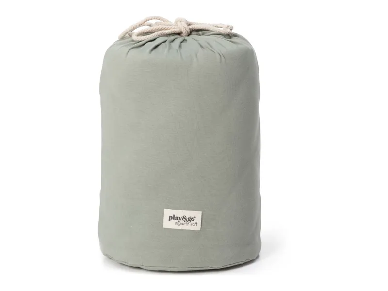 play&go play&go Krabbeldecke, Aufbewahrungs- und Wickeltasche Organic soft Durchmesser ca. 120 cm, Grün, – Produktbild 2 von 2