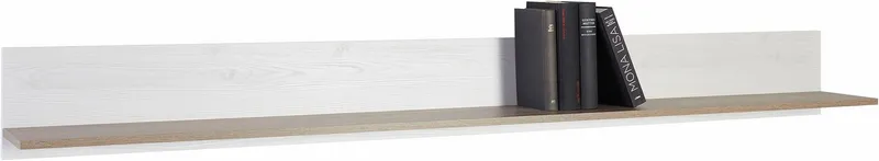 OTTO home Wandregal Larona, Breite 185 cm, Wandboard, Weiß, – Produktbild 2 von 5