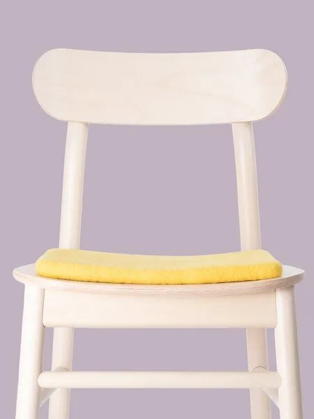 myfelt myfelt Flachfilz Sitzauflage (⌀ 36 cm, 36 x 36 cm), Gelb (kira), – Produktbild 4 von 4