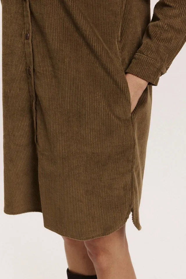 Tranquillo Tranquillo Cordkleid Fritzii aus Biobaumwolle - taupe / 40 – Produktbild 6 von 6