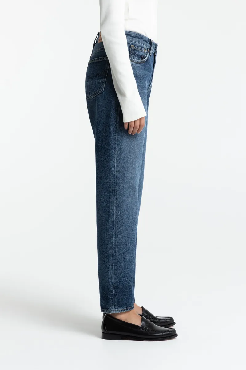 Kings Of Indigo Kings of Indigo Damen vegan Jeans Cropped Caroline Zintare Dunkel, Dunkelblau, – Produktbild 2 von 2