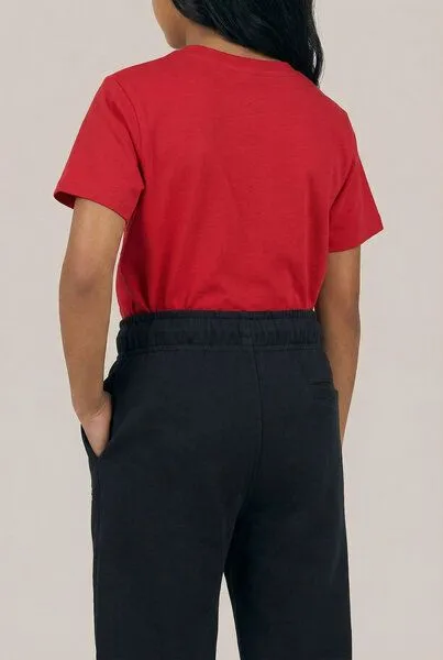 THE FACE OF ELEMENTS The Face of Elements Playful Peak Relaxed Fit Kids Sweatpant aus 100% Bio-Baumwolle, Black (schwarz), – Produktbild 3 von 4