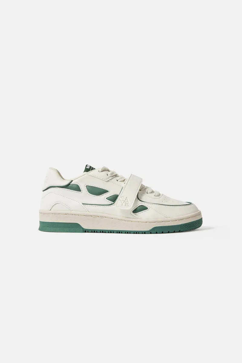 SAYE SAYE Herren vegan Sneakers Modelo '92, Dunkelgrün, – Produktbild 1 von 2