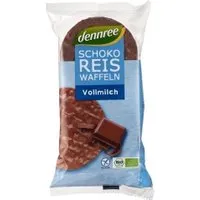 dennree Reiswaffeln mit Vollmilchschokolade – Produktbild 1 von 1