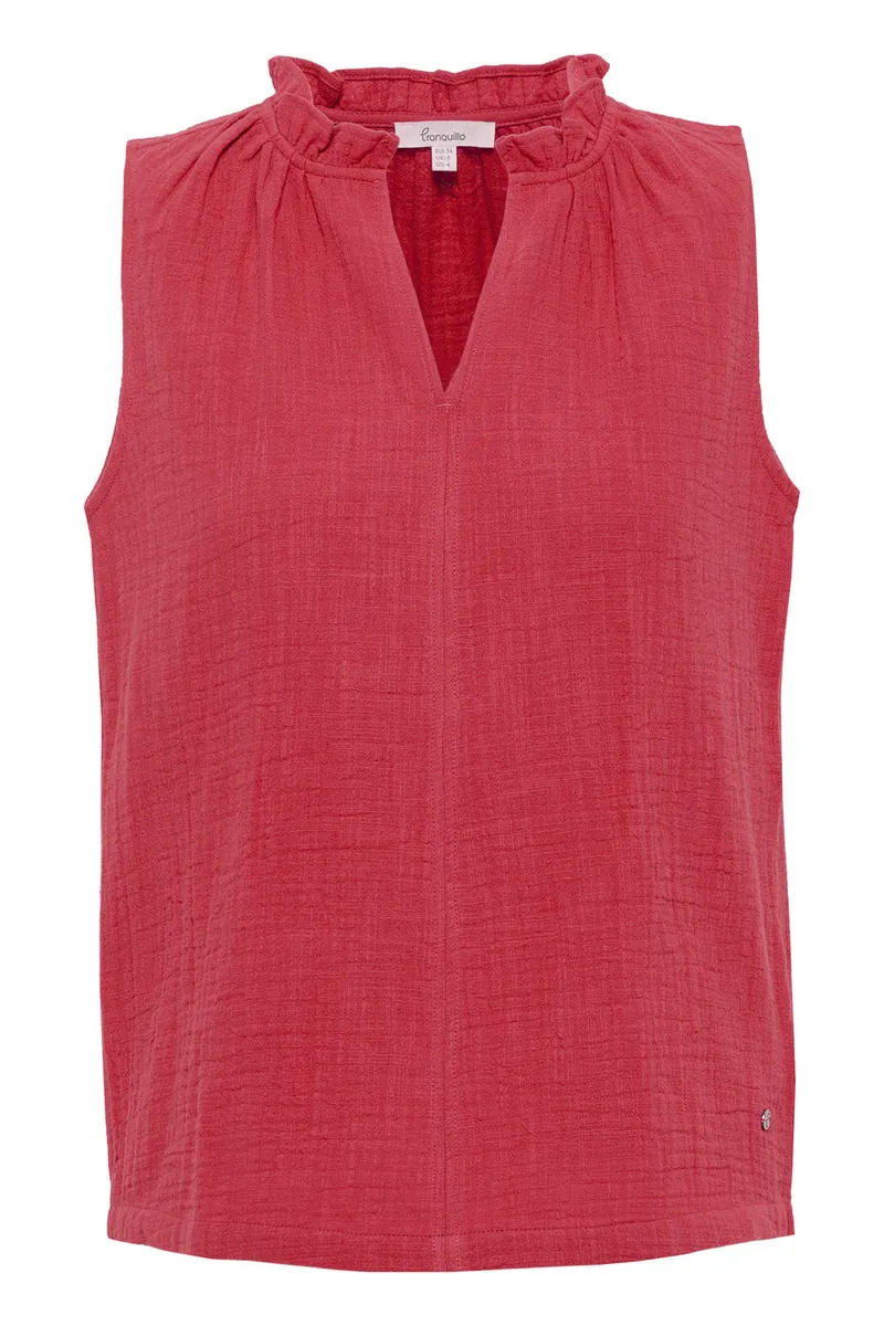Tranquillo Bluse Lauraa aus Bio-Baumwolle - garnet red / 42 – Produktbild 1 von 2