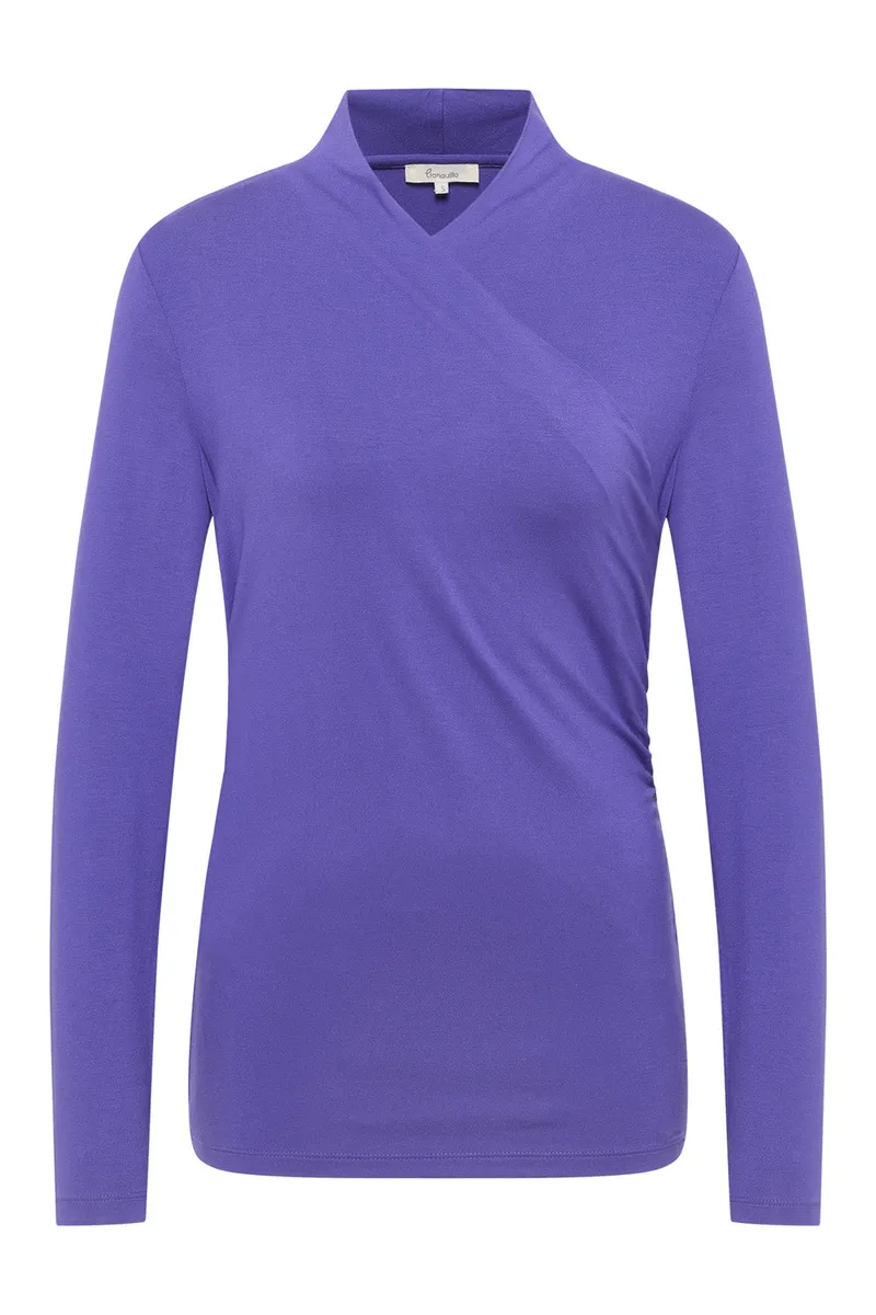 Tranquillo Tranquillo Feminines EcoVero™-Shirt, Grape, – Produktbild 1 von 1