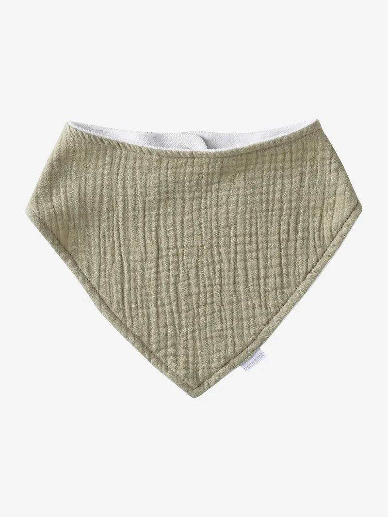 Vertbaudet 3er-Pack Baby Lätzchen, Beige/elefant babylon, – Produktbild 3 von 4