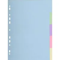 Exacompta 50 Exacompta Register "Forever", 5 Taben neutral, 170 g/m², DIN A4, sortiert – Produktbild 1 von 1