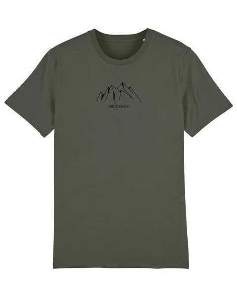 Human Family Human Family Bio Unisex Rundhals T-Shirt "Create - Simplicity", Khaki, – Produktbild 1 von 4