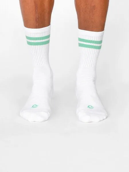 erlich textil erlich textil Andi Tennis Socken 3er Pack aus Bio-Baumwolle, Weiß, – Produktbild 2 von 7