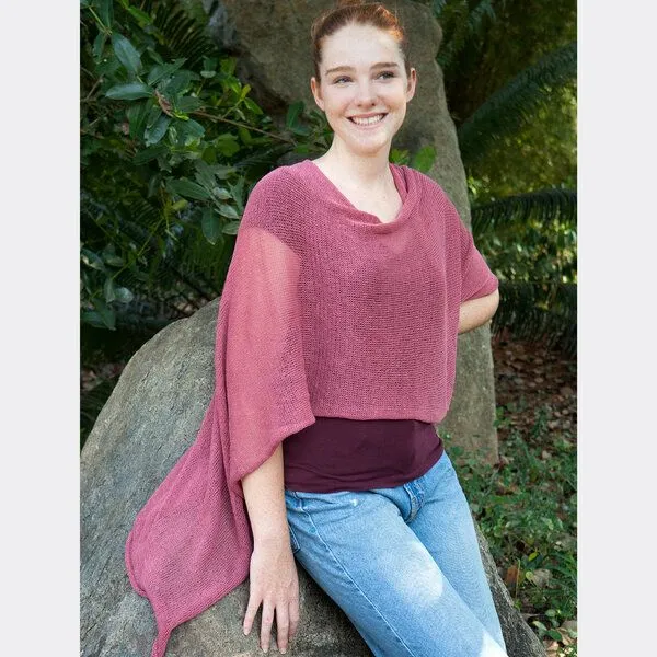 Sundara Sundara Kimono "Mira" 100% Bio-Baumwolle, Altrosé, – Produktbild 2 von 2