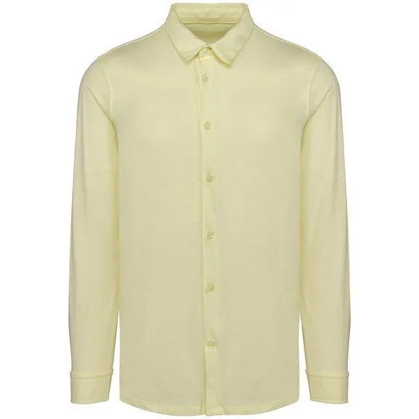 Greenspired Greenspired Umweltfreundliches Herrenhemd aus Jersey 155g/m² / 100 % Biobaumwolle S-3XL, Lemon, – Produktbild 1 von 1