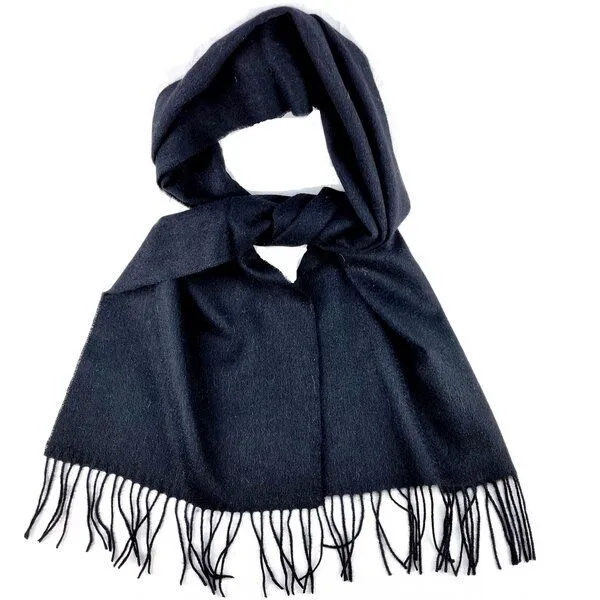 Bruno Barella Bruno Barella Winter Schal aus Wolle mit Fransen, Schwarz, – Produktbild 1 von 1