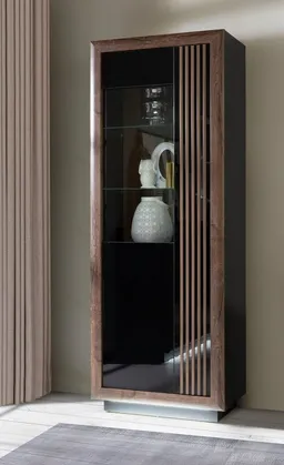 FORTE Highboard Savona, Höhe 197 cm, inkl. Lichtleiste im Sockel – Produktbild 1 von 1