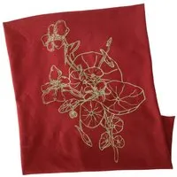 liebewicht liebewicht Multifunktions Loop Bio "Kapuzinerkresse", Rot/ druck gold, – Produktbild 1 von 1