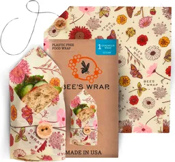 Bees Wrap Pflanzenwachstuch Vegan Meadow Magic für Sandwiches - Lebensmittelbehälter / Vorratsdosen von BeesWrap – Produktbild 1 von 1