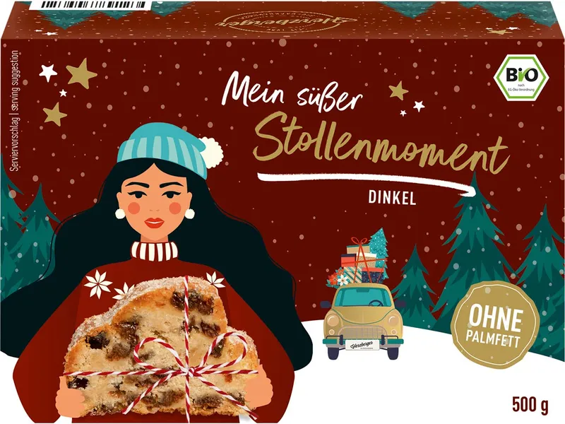 Herzberger Herzberger Bio-Dinkelstollen, 500 g – Produktbild 1 von 1
