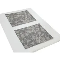 Nature by Adam Nature by Adam Tischset 2er Pack aus 100% Bio-Baumwolle - Made in Germany - Flower Cuveé Light, Dunkelgrau, – Produktbild 1 von 1