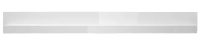 Home affaire Wandboard Carat, modernes Wandregal, Wandhalter mit Ablagefach, 217 cm breit, vielseitig einsetzbares Hängeregal, in Weiß Hochglanz, Weiß, – Produktbild 2 von 5