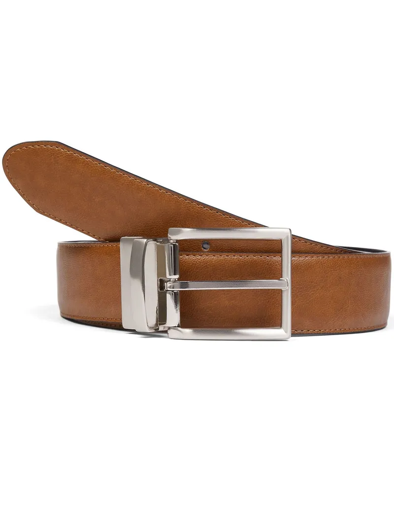 Will's Vegan Store Will's Vegan Store Herren vegan Gürtel Reversible Schwarz Dunkelbraun, Schwarz, – Produktbild 2 von 2