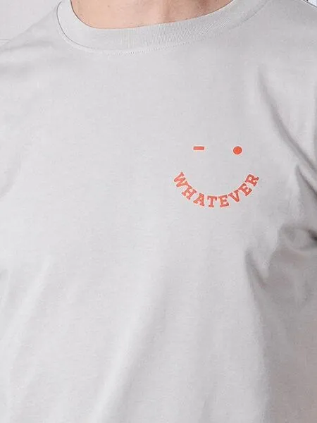 FANTASTIC REALITY STUDIOS Fantastic Reality Studios Whatever T-shirt – Bio-Baumwolle, Unisex, Grau, – Produktbild 3 von 4