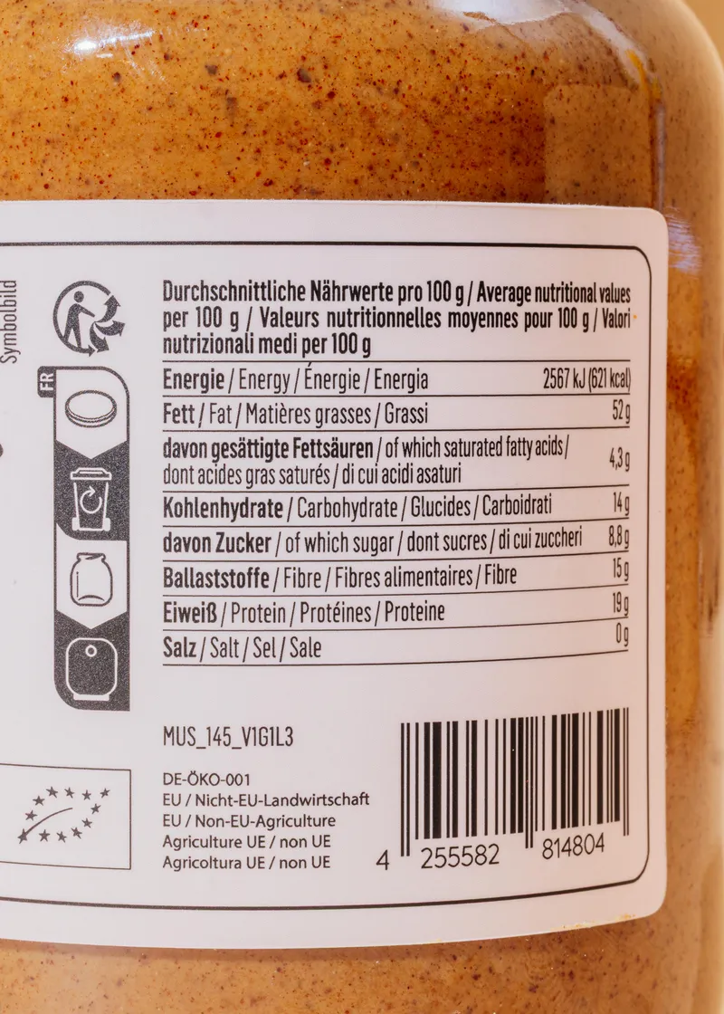 KoRo Bio Mandelmus mit Zimt und Vanille 500 g – Produktbild 5 von 5