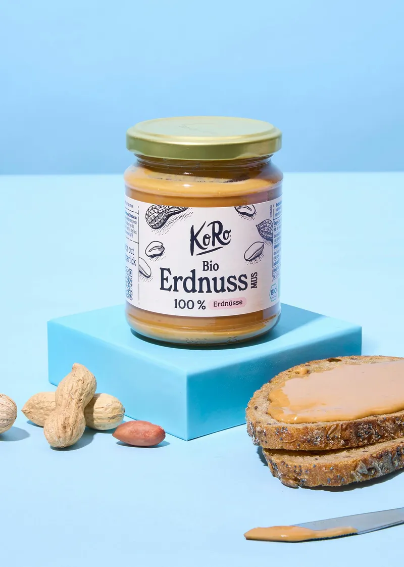 KoRo Bio Erdnussmus 250 g – Produktbild 1 von 5