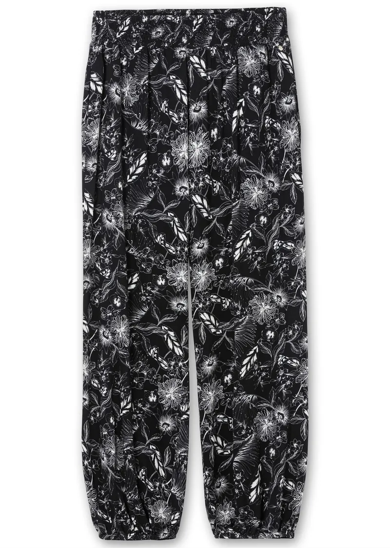 sheego Schlupfhose schwarz-weiß, Schwarz-weiß, – Produktbild 2 von 2