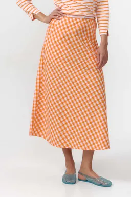 SUITE13LAB SUITE13LAB Damen vegan Rock Belen Check Orange – Produktbild 1 von 1