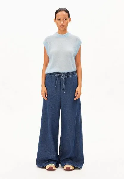 ARMEDANGELS ARMEDANGELS KELAANI DENIM Damen Stoffhose aus Bio-Baumwoll-Mix, Blue, – Produktbild 4 von 4