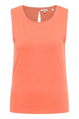 Tranquillo Jerseytop Junaa aus Bio-Baumwolle - camellia orange / L – Produktbild 1 von 1