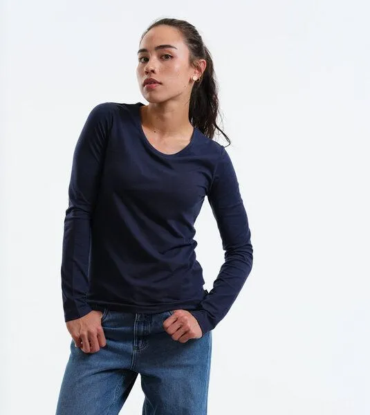 Gary Mash GARY MASH Langarmshirt Vivian aus TENCEL Lyocell Mix, Blau, – Produktbild 1 von 4