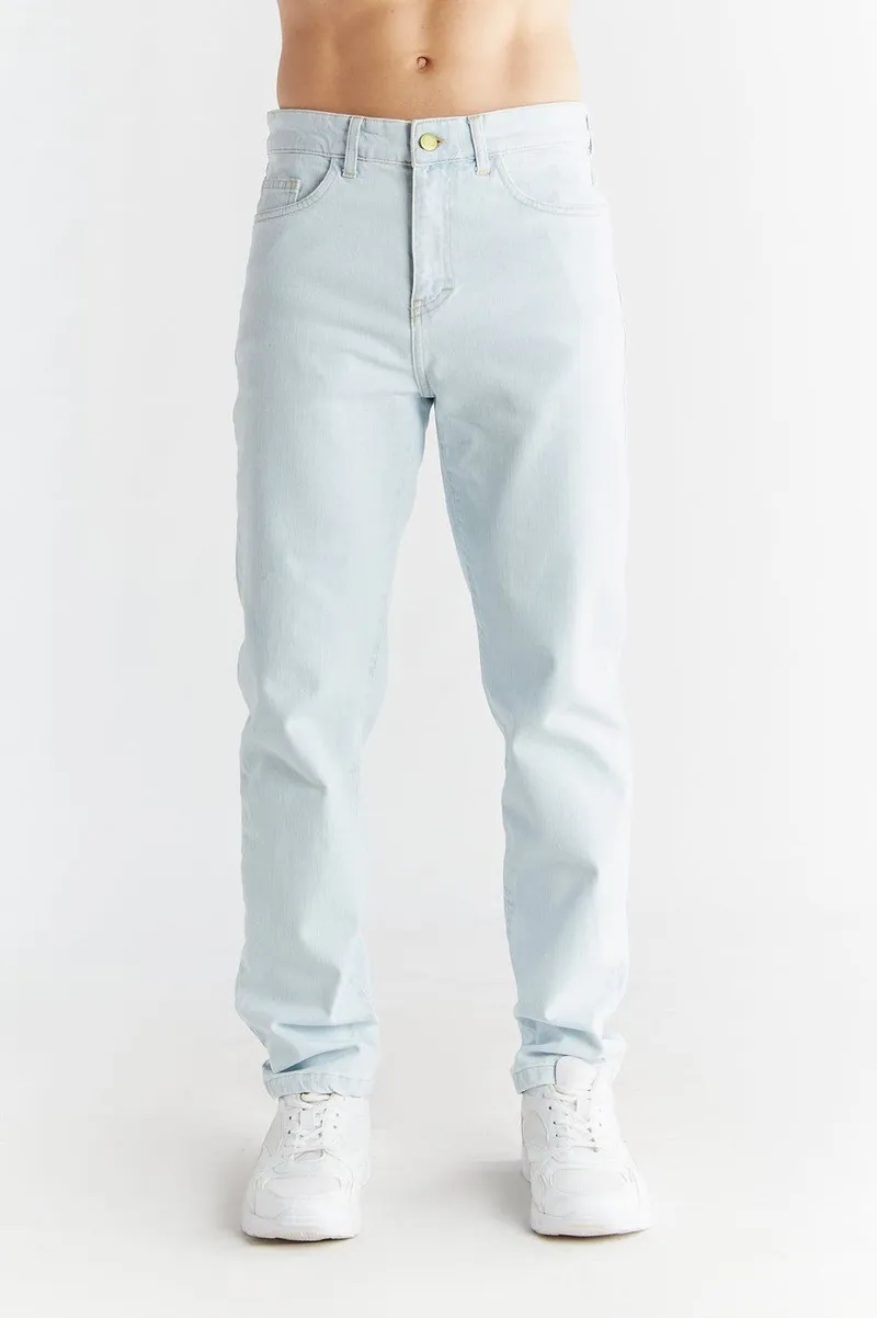 Evermind Evermind Herren vegan Jeans Straight Fit Eisblau, Extra hellblau, – Produktbild 2 von 2