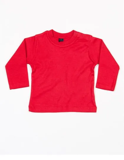 Babybugz Babybugz Baby Langarm Shirt 3 - 24 Monate 200 g/m², Red, – Produktbild 2 von 3
